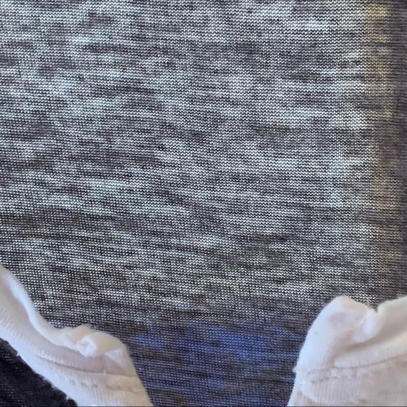 Bobbie Brooks Tie Front Raglan Tee Purple BLK NWT - Picture 8 of 10